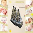 thumbnail image 2 of 5 PCS Winged Rock and Roll Baby Muslin Washcloths, Musical Vintage Soft Absorbent Face Towel Burp Cloths Cotton Bath Wipes Infant Wash Cloth for Newborn Boys Girls, 2 of 6