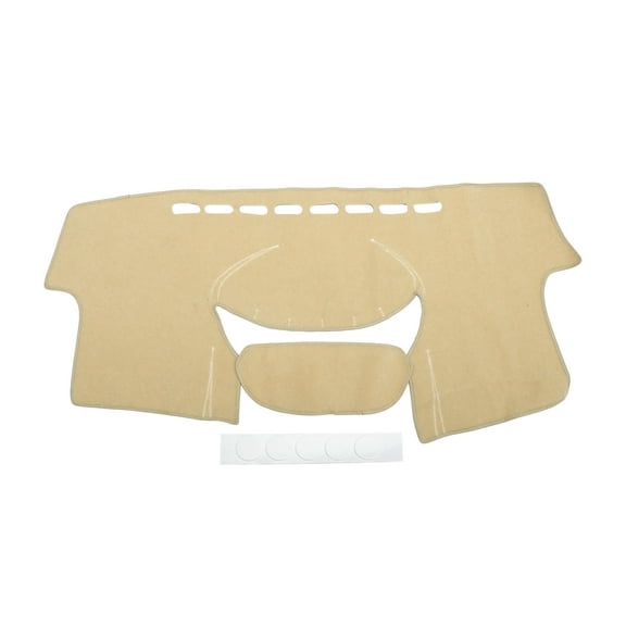 Dash Cover Compatible for TOYOTA YARIS 2004-2011, Non-Slip Polyester Silicone Beige Center Console Dashboard Cover Mat Pad Carpet