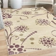 thumbnail image 1 of Abstract Decorative Rug, Spiral Form Circular Flowers Modern Style Illustration with Polka Dots, Quality Carpet for Bedroom Dorm and Living Room, 6 Sizes, Khaki, by Ambesonne, 1 of 4