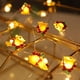 thumbnail image 4 of Decoraciones navideñas, adornos navideños, cadena de luces LED navideñas, atmósferas, muñeco de nieve, campanas, árbol de Navidad, caja de regalo, cadena de luces decorativas navideñas de cobre, caden, 4 of 6