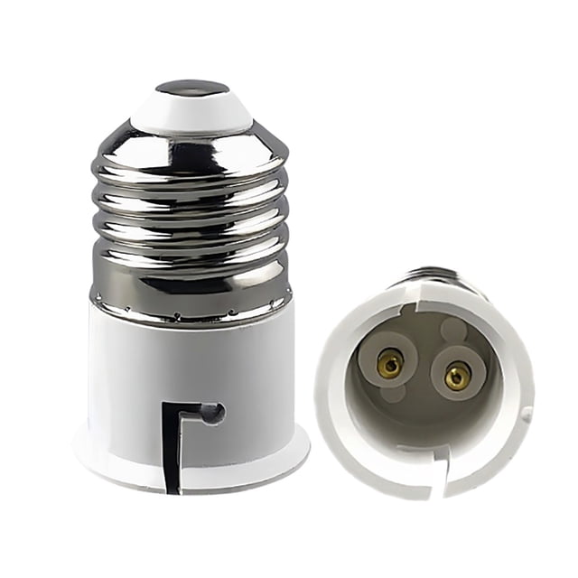 Bayonet to Screw Bulb Socket Converter Adapter for Ceiling Fans and Chandeliers Light Fixtures Base Replacement