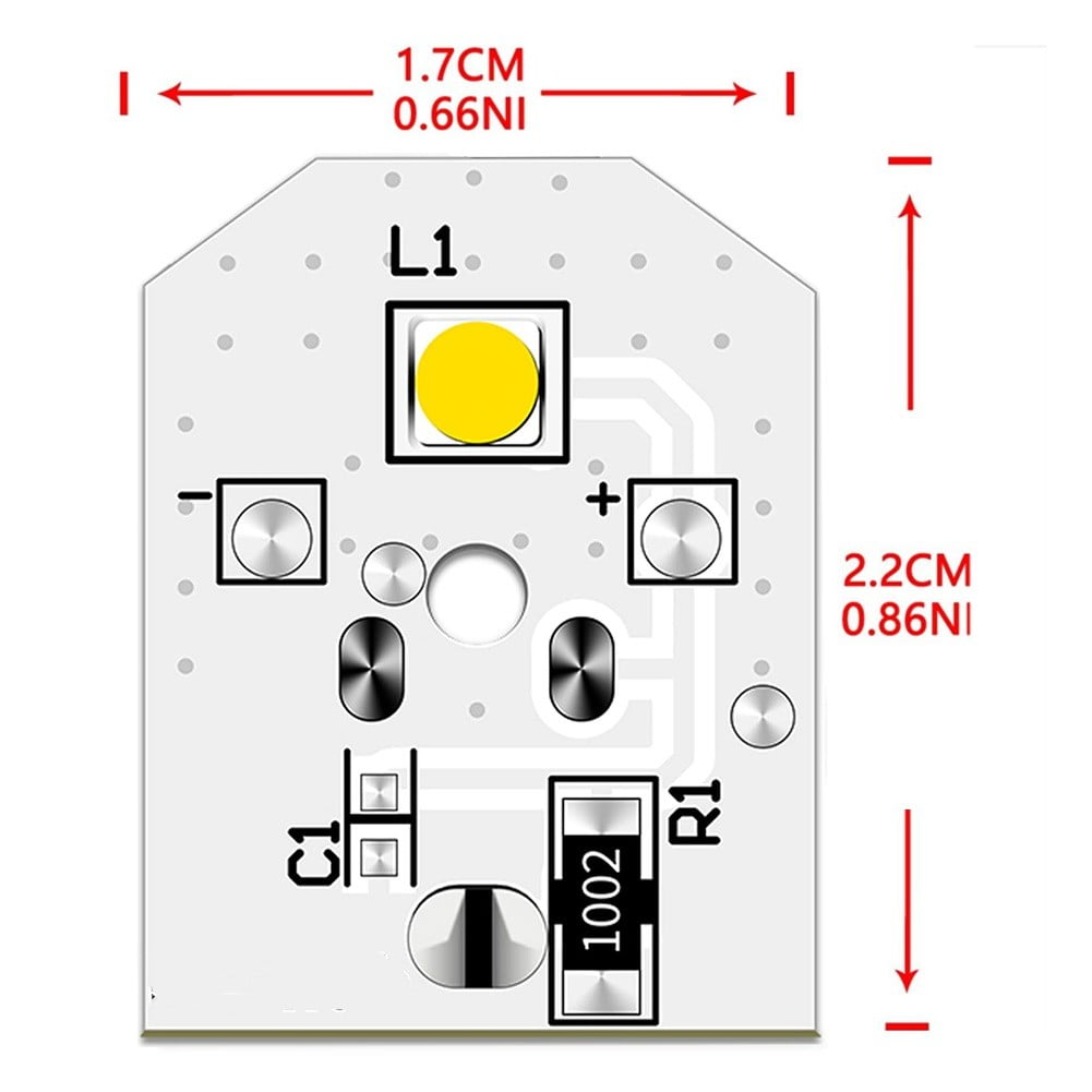 KDJ 10PCS For GE Refrigerator LED Light Bulbs Replacement Easy Install WR55x11132 - for Home Decor
