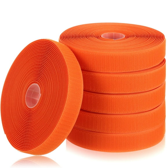 Tiras rotuladoras para alfombras Zonon, 6 rollos, 45 m, nailon, color naranja