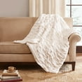 thumbnail image 2 of Home Essence Luxury Ruched Fur Throw, 2 of 4