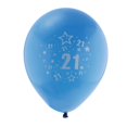 thumbnail image 4 of 10 Piezas de Látex para Decoración de Partido Comodo Azul perfecl globo de látex de 21 años, 4 of 8