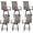 Brown Gen3, variant on Outdoor Swivel Bar Stools Gen 3, Set of 2 Bar Height, High Back Metal Fabric, Patio Garden, Brown