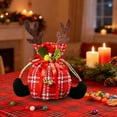 thumbnail image 4 of YOHAVEN 6.69" Christmas Eve Fruit Packaging Bag Drawstring Gift Pouch for Holiday Treats Xmas Decorations Seasonal Party Favors Home Christmas Decor Indoor Gift Wrapping Seasonal Celebrations, 4 of 6