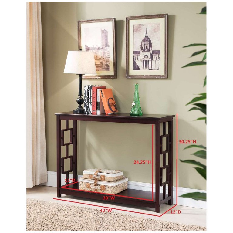 KB C1270 30 x 42 x 12 in. Console Table - Dark Cherry - Walmart.com