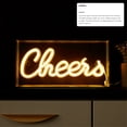 thumbnail image 4 of Urban Shop LED Neon Cheers Clear Acrylic Box, Warm White, 4 of 8
