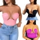 thumbnail image 3 of Txlixc Blusa cilíndrica para mujeres, blusa de cintura de color sólido sin tirantes y sin mangas Txlixc chic, 3 of 3