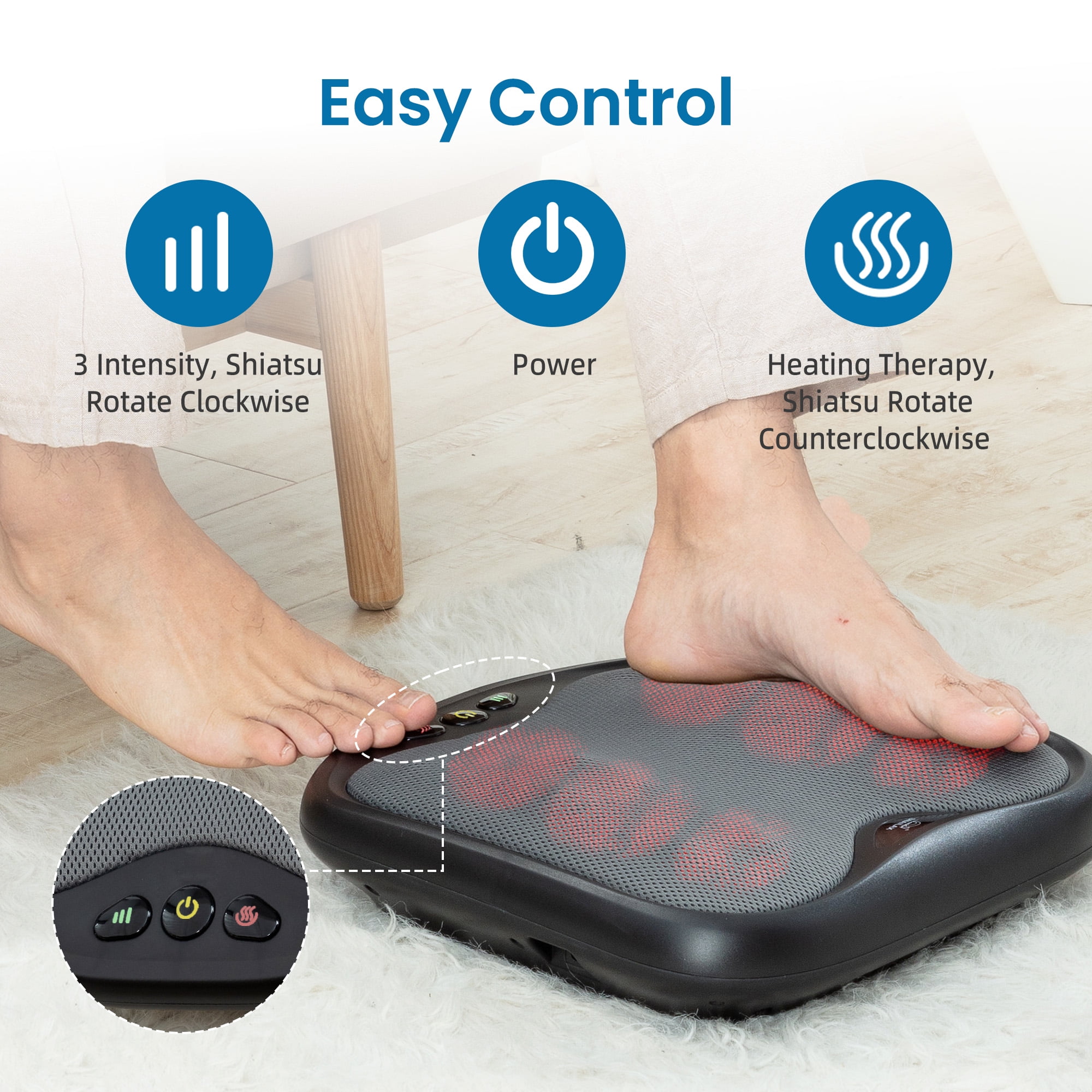 Snailax 3-in-1 Foot Warmer and Vibration Foot Massager & Back Massager with  Heat,Fast Heating Pad & …See more Snailax 3-in-1 Foot Warmer and Vibration
