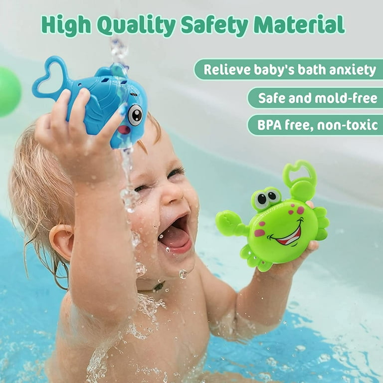 Bath Toys, Baby Bath Toys for Toddlers 1-3, Mold Free Bath Toys