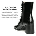 thumbnail image 7 of Journee Womens Covva Inside Zip Stacked Heel Booties, Widths Available, 7 of 7