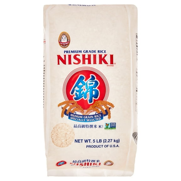 Nishiki Medium Grain Rice, 5 lb Bag Kosher Certified
