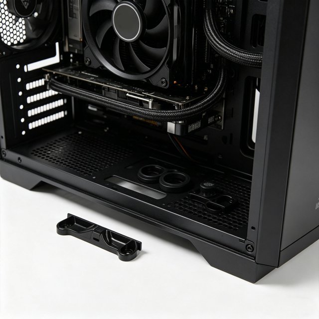EXHUMKY 5Pares Soporte Para Ventilador CPU Montaje Para Base Con Soporte Plástico Negro Compatible
