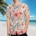 thumbnail image 5 of High Quality Hawaiian Shirts for Men Short Sleeve Aloha Beach Shirt Floral Summer Casual Button Down Shirts Blouses WLHBUC, 5 of 7
