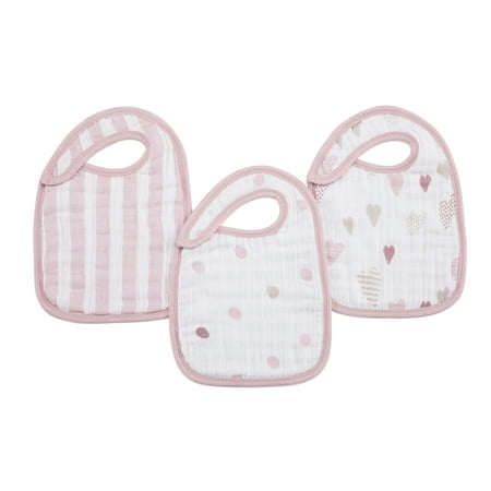 UPC: 0849345007332 | aden + anais classic snap bibs heart breaker 3-pack