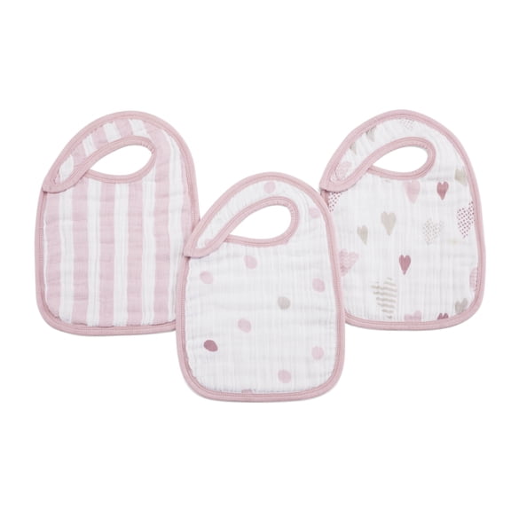 aden anais classic snap bibs heart breaker 3-pack