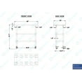 thumbnail image 4 of AmGood 36" Long x 18" Deep Stainless Steel Work Table with 2 Shelves and wheels | Commercial & Residential NSF Utility Table | Metal Food Prep Station, 4 of 7