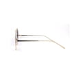 thumbnail image 3 of Womens Round Circle Lens Hippie Hipster Metal Rim Sunglasses Gold Smoke, 3 of 4