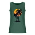 thumbnail image 4 of Gifts for Men! Titcea Tank Tops Men Palm Tree Printed Round Neck Sleeveless Workout Shirts Hawaiian Beach Holiday T Shirts Summer Casual Tank Top, 4 of 5