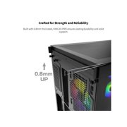 MONTECH KING 65 PRO ATX Mid Tower Gaming PC Case, Dual Chamber, High Airflow Mesh Panels, Supports RTX 40 Series, 3 Pre-Installed ARGB Fans, Tool-Free Access, Tinted Glass - Black