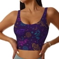 thumbnail image 2 of Uemuo Colorful Snake Pattern Women's Sports Bra - High Impact Support, Breathable, and Comfortable Athletic Bra for Running, Yoga, and Workouts, 2 of 9