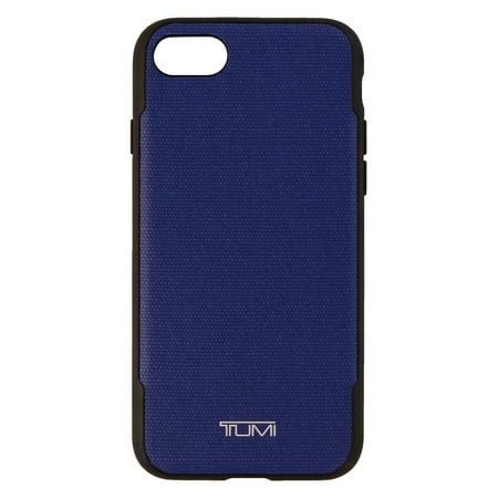 TUMI Coated Canvas Co-Mold Case Cover for Apple iPhone 7 8- Blue Coated Canvas