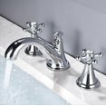 thumbnail image 3 of Retro 3-hole basin mixer Paffoni Iris IRV058CR Chrome Automatic waste 11/4, 3 of 3