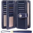 thumbnail image 1 of LAICAIW Women's Wallet Genuine Leather RFID Blocking Large Capacity Trifold Ladies Wallet, 1 of 6