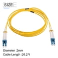 thumbnail image 2 of 1Pcs 26.2Ft Single Mode Duplex Fiber Optic Patch Cable LSZH Fiber Jumper Optical LC to LC for Router Switches, 2 of 6