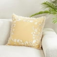 thumbnail image 4 of Graceful Embroidered Floral Pillow Cover, 4 of 4