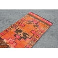 thumbnail image 6 of Orange Rug, Turkish Rug, 2.7x10.3 ft, Handmade Rug, Hallway Rug, Herki Rug, Organic Rug, Oriental Rug, Kitchen Rug, Vintage Wool Rug, 7607, 6 of 10
