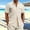 Khaki, variant on OGLCCG Mens Waffle T Shirt Short Sleeve Button Down Work Shirts Casual Lightweight Loose Fit Summer Shirt with Two Pockets