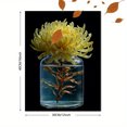 thumbnail image 3 of Yellow Chrysanthemum Canvas Wall Art, Decor for Living Room Bedroom Office Dining Room Hotel Entryway, 3 of 8