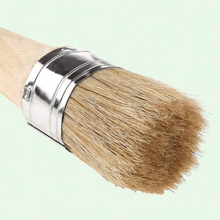 40mm Round Wax Brush for Furniture Painting, Achieve a Smooth Finish, Perfect for Furniture Stencils