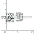 thumbnail image 3 of Auriga Fine Jewelry 14K White Gold 5 ctw Lab Grown Diamond Round Heavy Wt. Stud Earrings for Women, 3 of 5