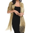 thumbnail image 3 of Chal y bufanda BANETTETA Gold para vestidos de noche y mujer, 3 of 6