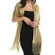 thumbnail image 3 of Chal y bufanda BANETTETA Gold para vestidos de noche y mujer, 3 of 6