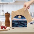 thumbnail image 2 of Yayeee Napkin Holder for Table Kitchen Paper Tissue Organization, Ocean Waves, 2 of 8