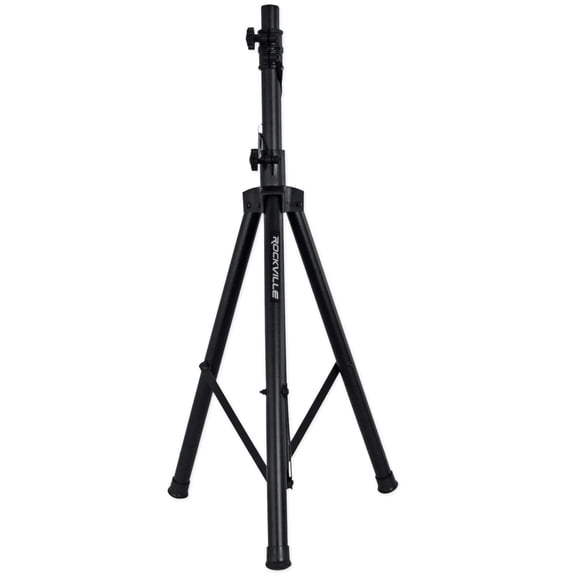 Rockville Heavy-duty Universal Tripod DJ PA Speaker Stand. Adjustable Height Sturdy Steel