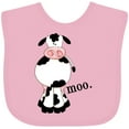 thumbnail image 3 of Inktastic Cow-moo. Boys or Girls Baby Bib, 3 of 4