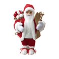 thumbnail image 1 of Estatua decorativa navideña, adorno pequeño de Papá Noel de pie. rojo, 1 of 9