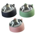 thumbnail image 1 of Cats Bowls,Small Cat Dog Bowls Pet Dishes Feeder,Pets Water Food Raised Bowl Feeder Drinker Puppy,Cats Food Bowls Water Basin Dishes Pets Kitten,Dispenser Feeding Single Green and Pink and Black jinwen Cuencos para gatos, 1 of 8