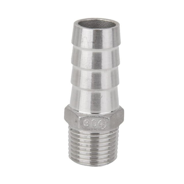 Conector de cola de de lengüeta para montaje de tubería roscada macho de acero inoxidable, Zulema Conector de la cola