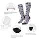 thumbnail image 3 of Fotbe Christmas Hat Dachshund Calcetas Divertidas Estampadas para Hombre y Mujer, Calcetas de Algodón hasta la Rodilla para Caminar, Correr, Enfermería y Embarazo, 3 of 6