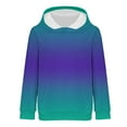 thumbnail image 4 of VISALY Hoodies Pullover Tunic Sweatshirt Oversized Casual Long Sleeve Loose Fashion Pockets Pullover Tops Printed Sweatshirts Soft Sweaters Womens Sweaters Dressy Casual Pullover Sweatshirt Purple L, 4 of 5