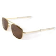 thumbnail image 1 of FEISEDY Mens Aviator Sunglasses Polarized Military Pilot Frame with Bayonet Temples B2623, 1 of 6