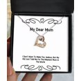 thumbnail image 1 of amangny Funny Mum Gifts, I Don't Want to Make You Jealous, But My Kid Just Told Me I[], Inappropriate Christmas Love Dancing Necklace Gifts for Mom, 1 of 5