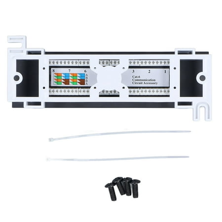 Patch Panel, CAT6 568A/B RJ45 Easy Wiring Cable Rackmount For Wire ...